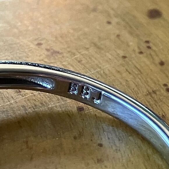 Sky Blue Topaz Larimar Sterling Silver Ring Size 9.75 - Picture 7 of 10